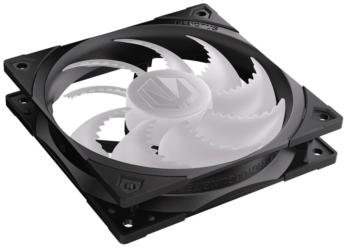 endorfy Fluctus 120 PWM ARGB PC-Gehäuse-Lüfter Schwarz (B x H x T) 120 x 120 x 25 mm inkl. LED-Beleuchtung