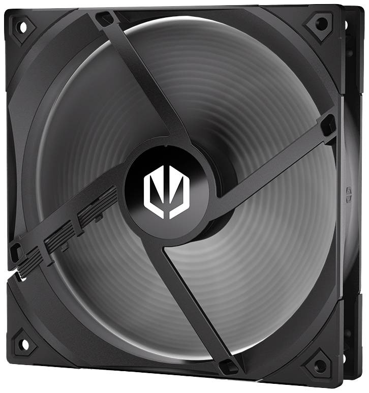 endorfy Fluctus 140 PWM PC-Gehäuse-Lüfter Schwarz (B x H x T) 140 x 140 x 25 mm