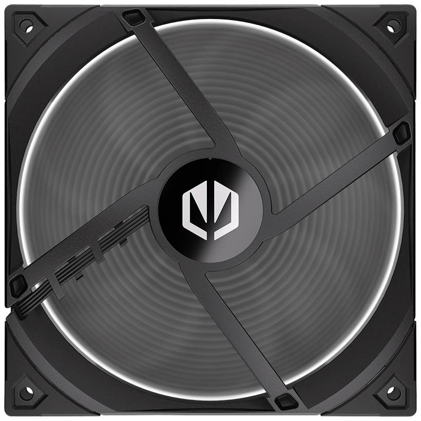 endorfy Fluctus 140 PWM PC-Gehäuse-Lüfter Schwarz (B x H x T) 140 x 140 x 25 mm
