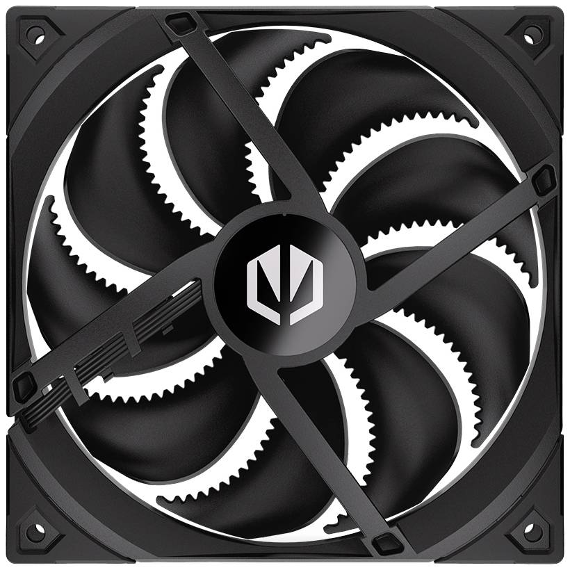 endorfy Fluctus 140 PWM PC-Gehäuse-Lüfter Schwarz (B x H x T) 140 x 140 x 25 mm