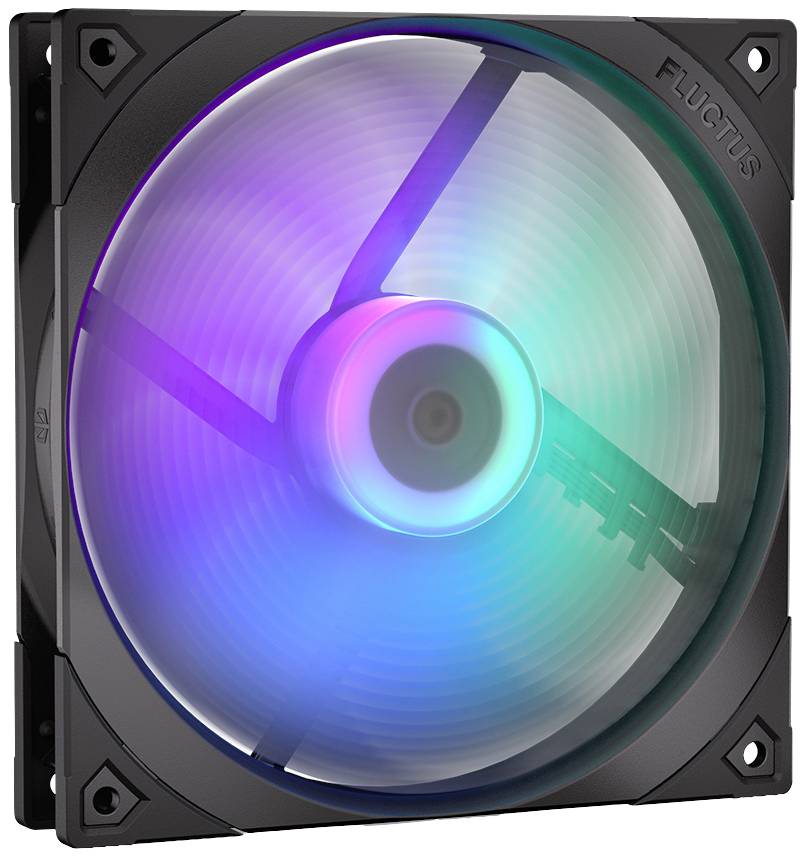 endorfy Fluctus 140 PWM ARGB PC-Gehäuse-Lüfter Schwarz (B x H x T) 140 x 140 x 25 mm inkl. LED-Beleuchtung