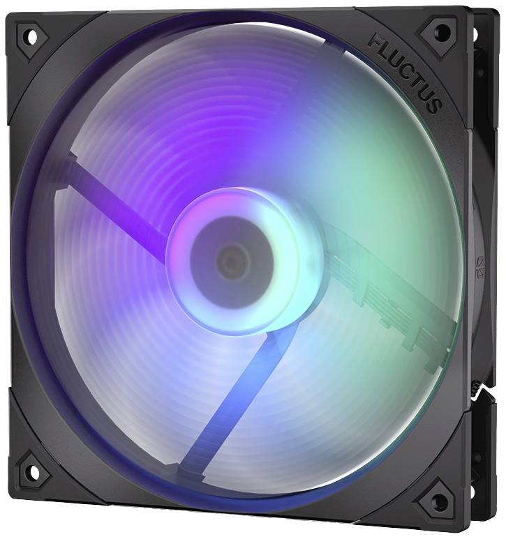 Endorfy Fluctus 140 PWM ARGB PC-Gehäuse-Lüfter Schwarz (B x H x T) 140 x 140 x 25mm inkl. LED-Beleuchtung