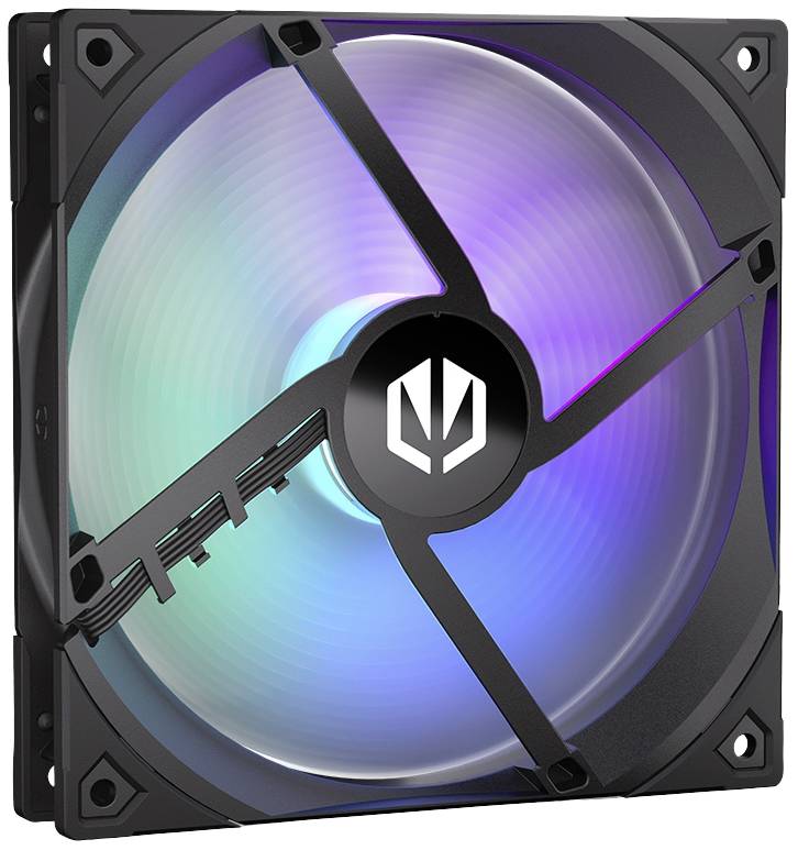 endorfy Fluctus 140 PWM ARGB PC-Gehäuse-Lüfter Schwarz (B x H x T) 140 x 140 x 25 mm inkl. LED-Beleuchtung