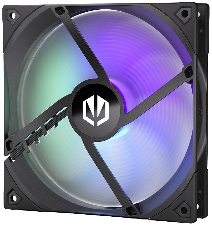endorfy Fluctus 140 PWM ARGB PC-Gehäuse-Lüfter Schwarz (B x H x T) 140 x 140 x 25 mm inkl. LED-Beleuchtung