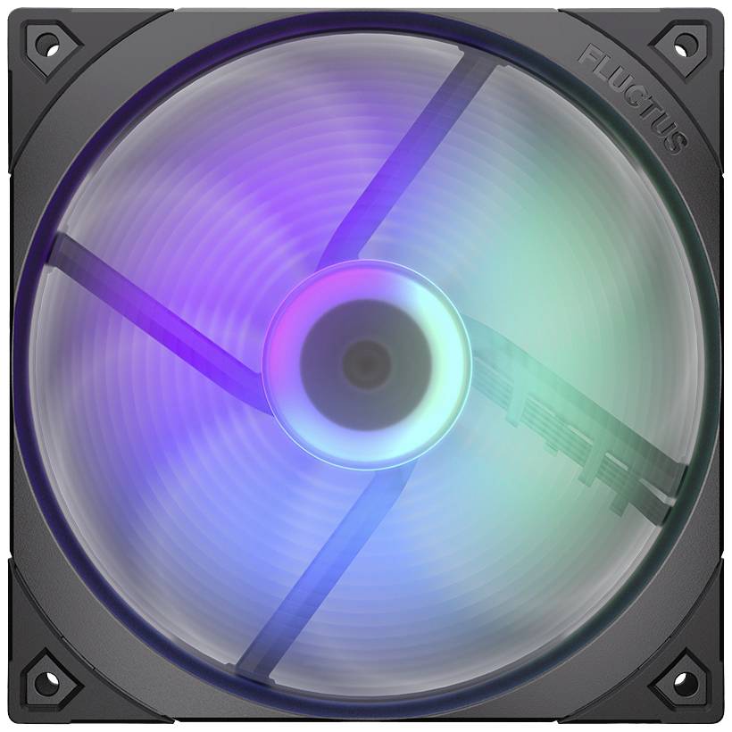 endorfy Fluctus 140 PWM ARGB PC-Gehäuse-Lüfter Schwarz (B x H x T) 140 x 140 x 25 mm inkl. LED-Beleuchtung