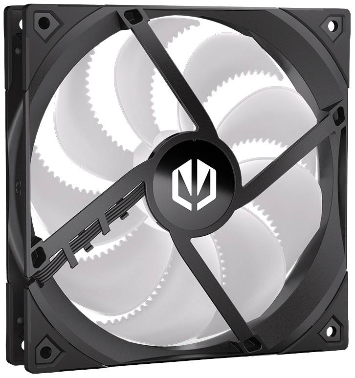 endorfy Fluctus 140 PWM ARGB PC-Gehäuse-Lüfter Schwarz (B x H x T) 140 x 140 x 25 mm inkl. LED-Beleuchtung