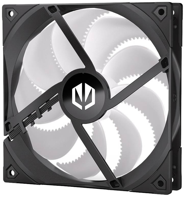 endorfy Fluctus 140 PWM ARGB PC-Gehäuse-Lüfter Schwarz (B x H x T) 140 x 140 x 25 mm inkl. LED-Beleuchtung