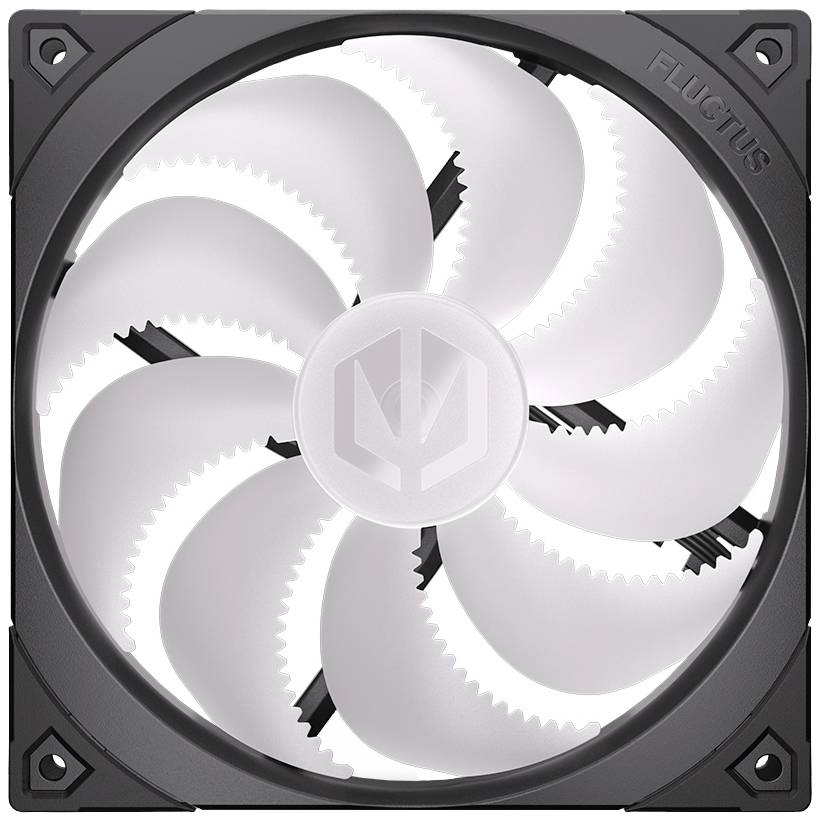 Endorfy Fluctus 140 PWM ARGB PC-Gehäuse-Lüfter Schwarz (B x H x T) 140 x 140 x 25mm inkl. LED-Beleuchtung