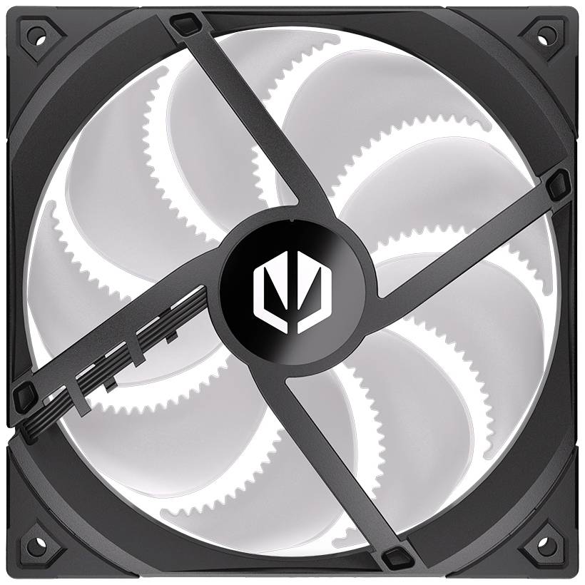 endorfy Fluctus 140 PWM ARGB PC-Gehäuse-Lüfter Schwarz (B x H x T) 140 x 140 x 25 mm inkl. LED-Beleuchtung