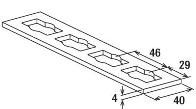 Fischer PFFF 4L zl Verbindungselement 542725 10St.