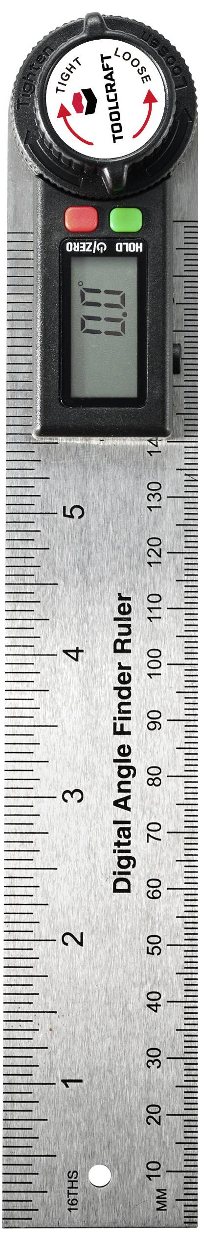TOOLCRAFT TO-8706177 Digitaler Winkelmesser 360°