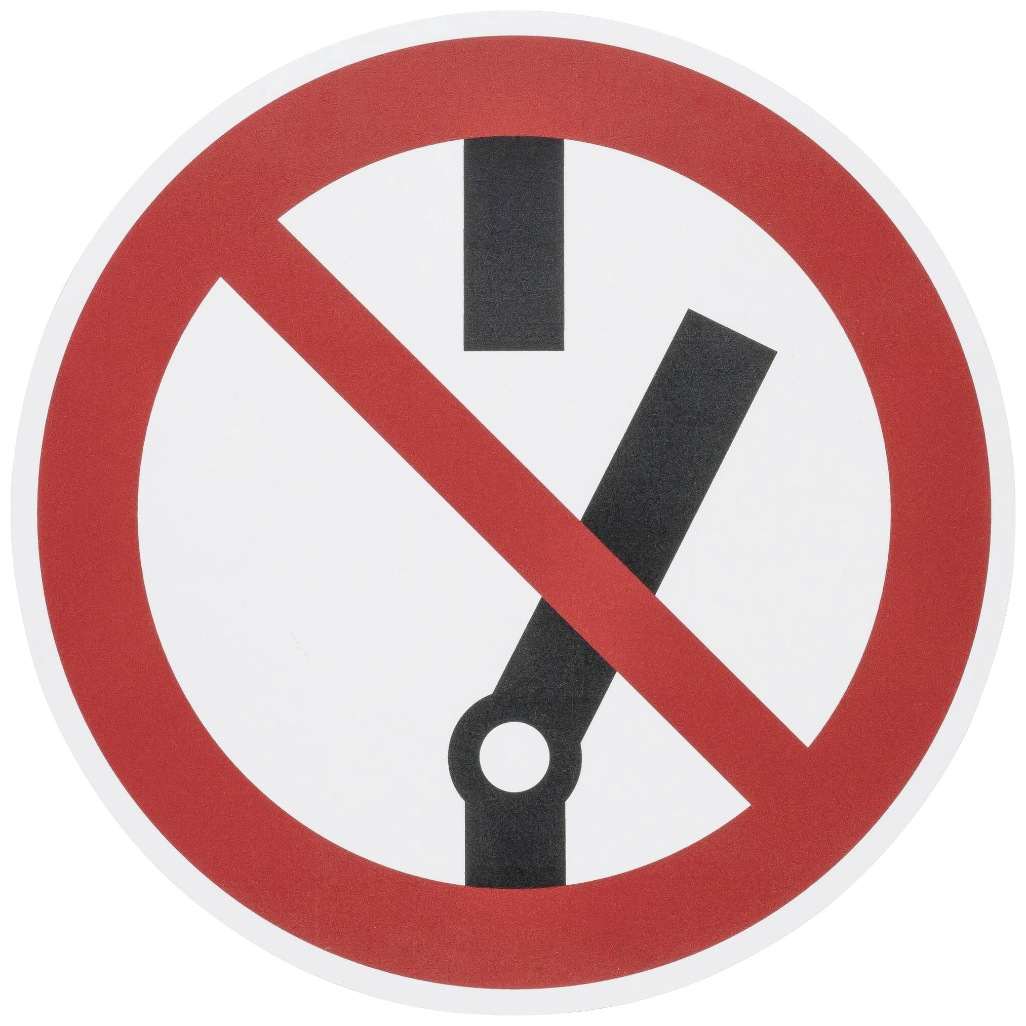 Warnschild Vorsicht - Nicht schaltend! 1St.