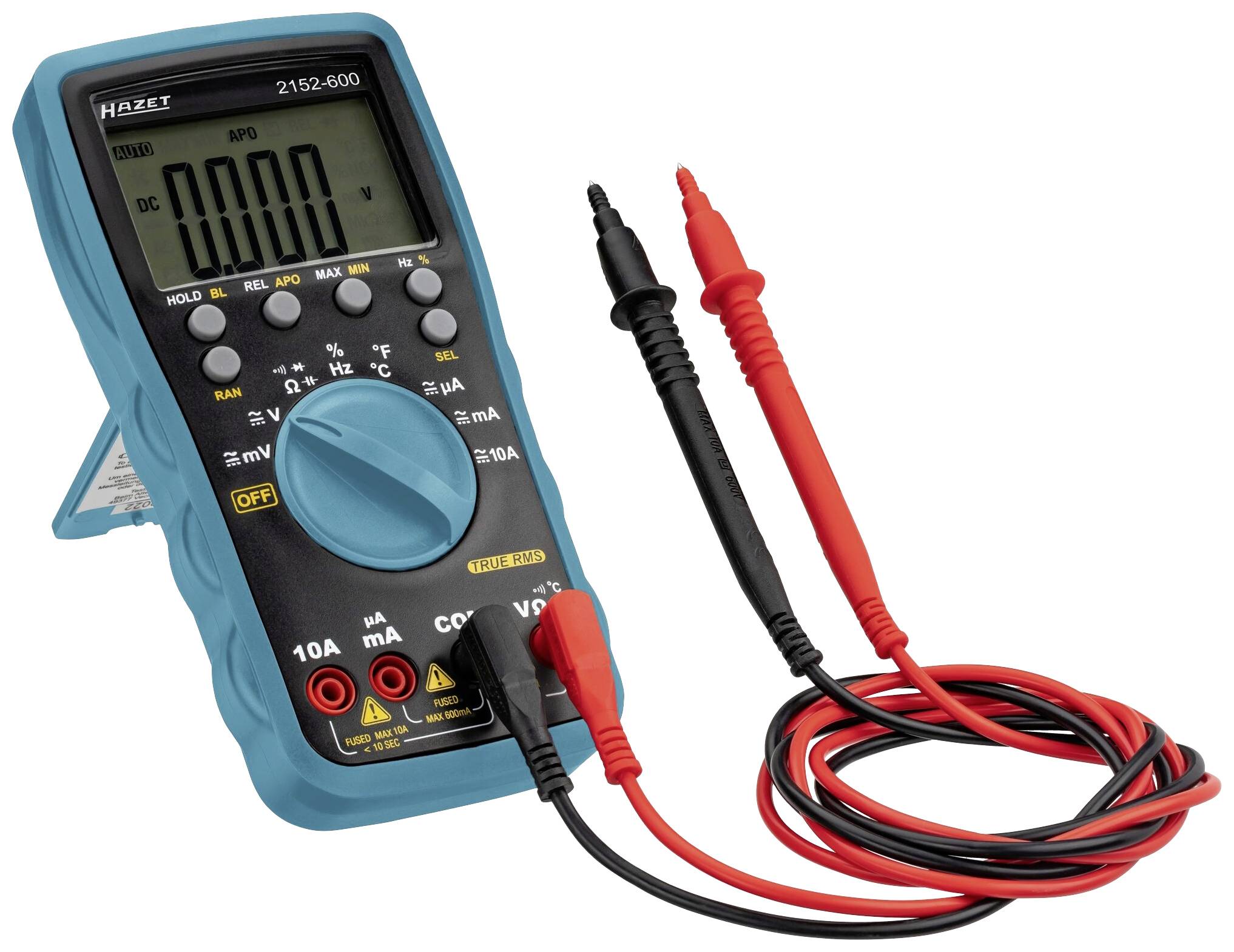 Hazet 2152-600 Hand-Multimeter digital CAT III 600 V Anzeige (Counts): 2000