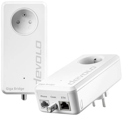 Devolo Giga Bridge Coax Netzwerkadapter 8861 FR IP-Bridge, Glasfaser 1000MBit/s