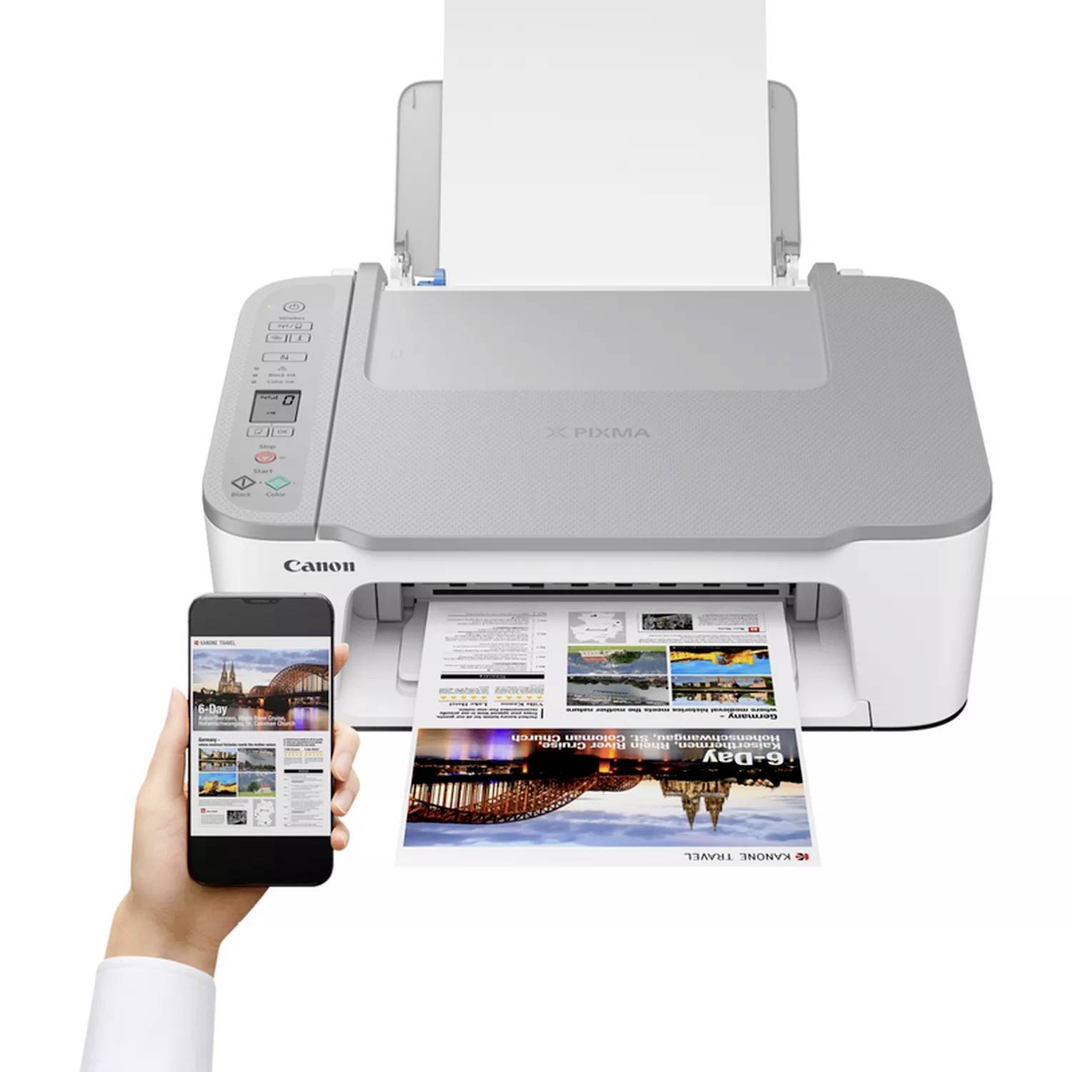 Canon PIXMA TS3551i Multifunktionsdrucker Tintenstrahl Farbe A4 Drucker, Scanner, Kopierer Duplex, USB, WLAN