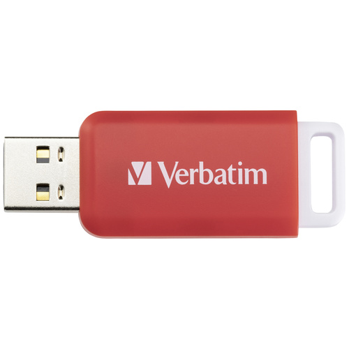 Verbatim V DataBar USB 2.0 Drive USB-Stick 16 GB Rot 49453 USB 2.0