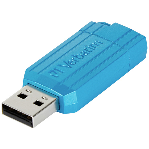 Verbatim USB DRIVE 2.0 PINSTRIPE USB-Stick 128 GB Blau 49461 USB 2.0