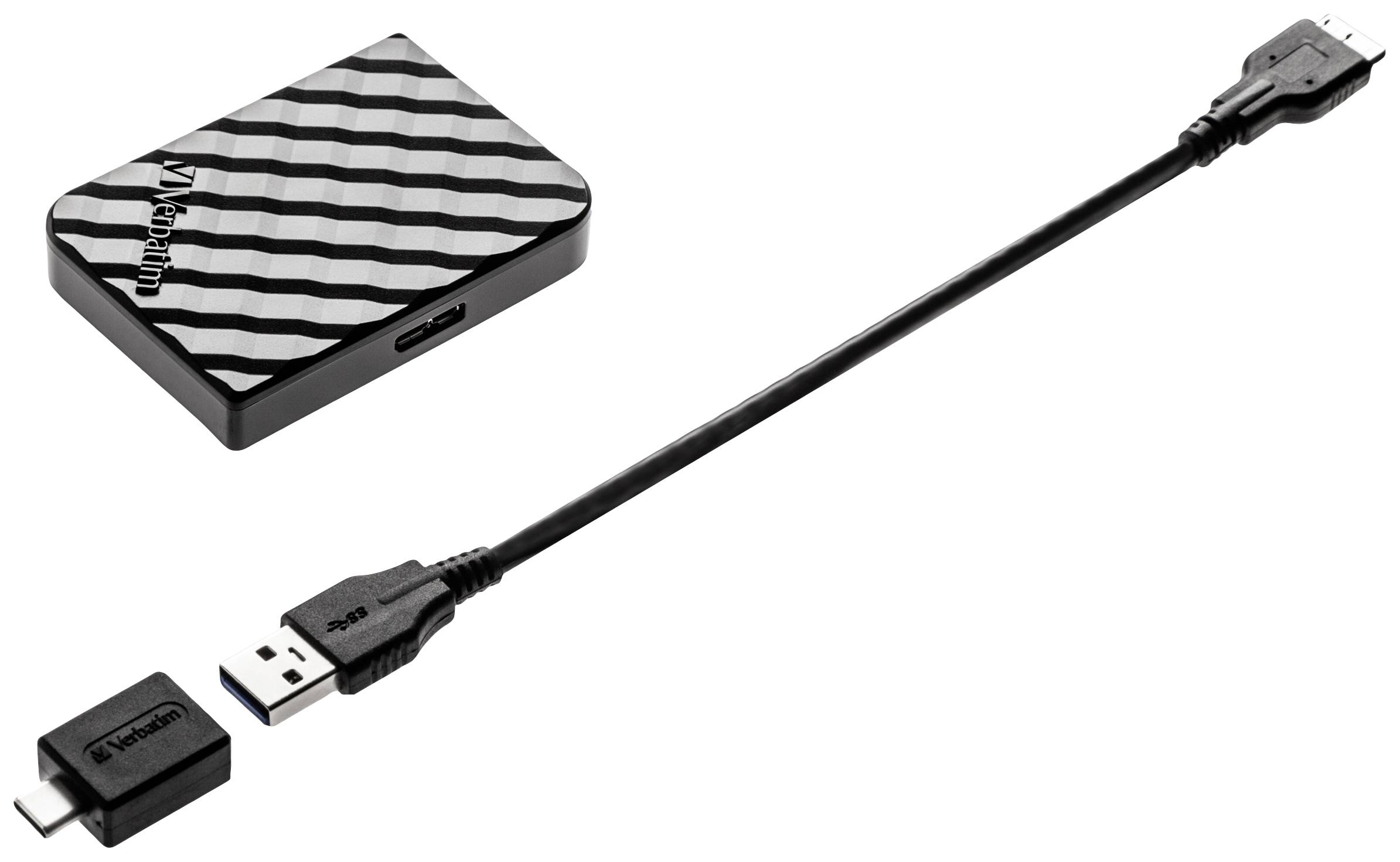 Verbatim Store 'n' Go Mini 512GB Externe SSD-Festplatte 6.35cm (2.5 Zoll) USB-A (USB 3.2 Gen 1) Schwarz 53236