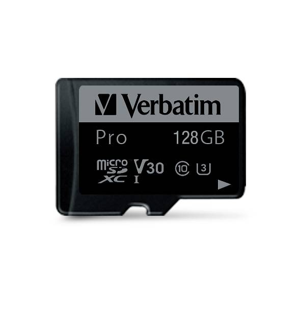 Verbatim MICRO SDXC CARD PRO UHS-3 128GB CLASS 10 INCL ADAPTOR microSDXC-Karte 128 GB UHS-Class 3 stoßsicher, Wasserdicht