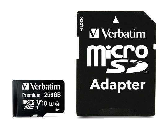 Verbatim MICRO SDXC PREMIUM 256GB CLASS 10 INC ADAPTER microSDXC-Karte 256 GB UHS-Class 1