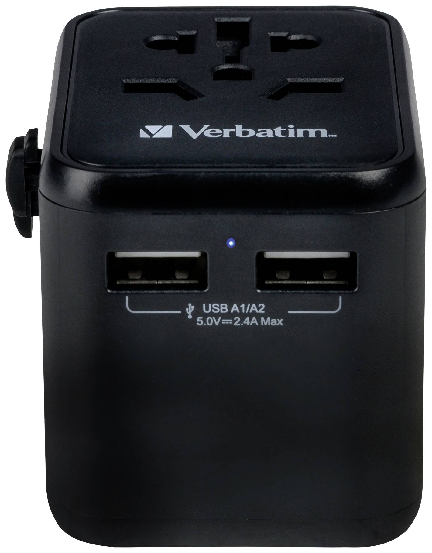 Verbatim 49543 Reiseadapter Universal Travel Adapter UTA-01 with 2xUSB Charger