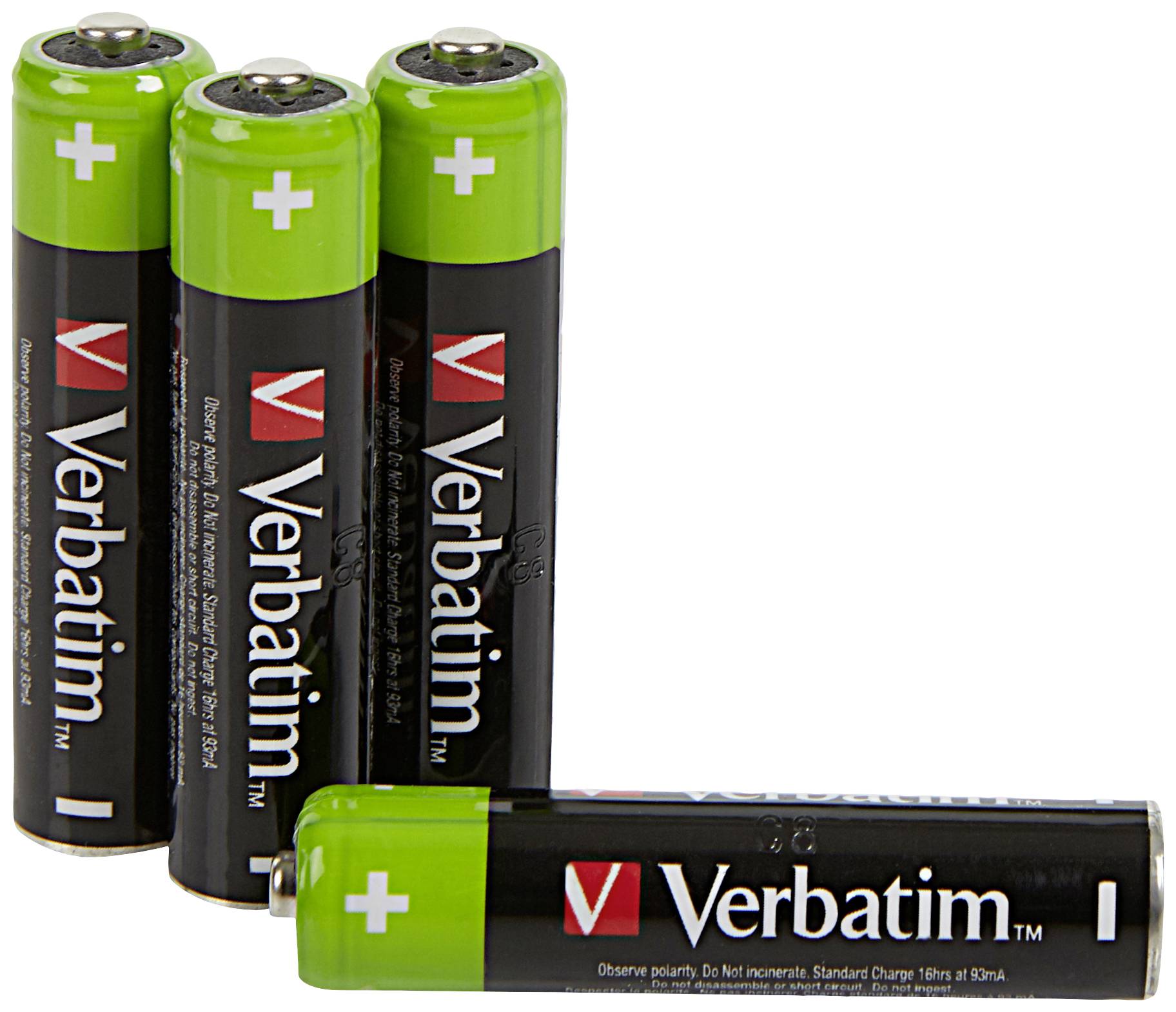 Verbatim RECHARGEABLE BATTERY AAA 4 PACK / HR03 Micro (AAA)-Akku NiMH 950 mAh 1.2 V 4 St.