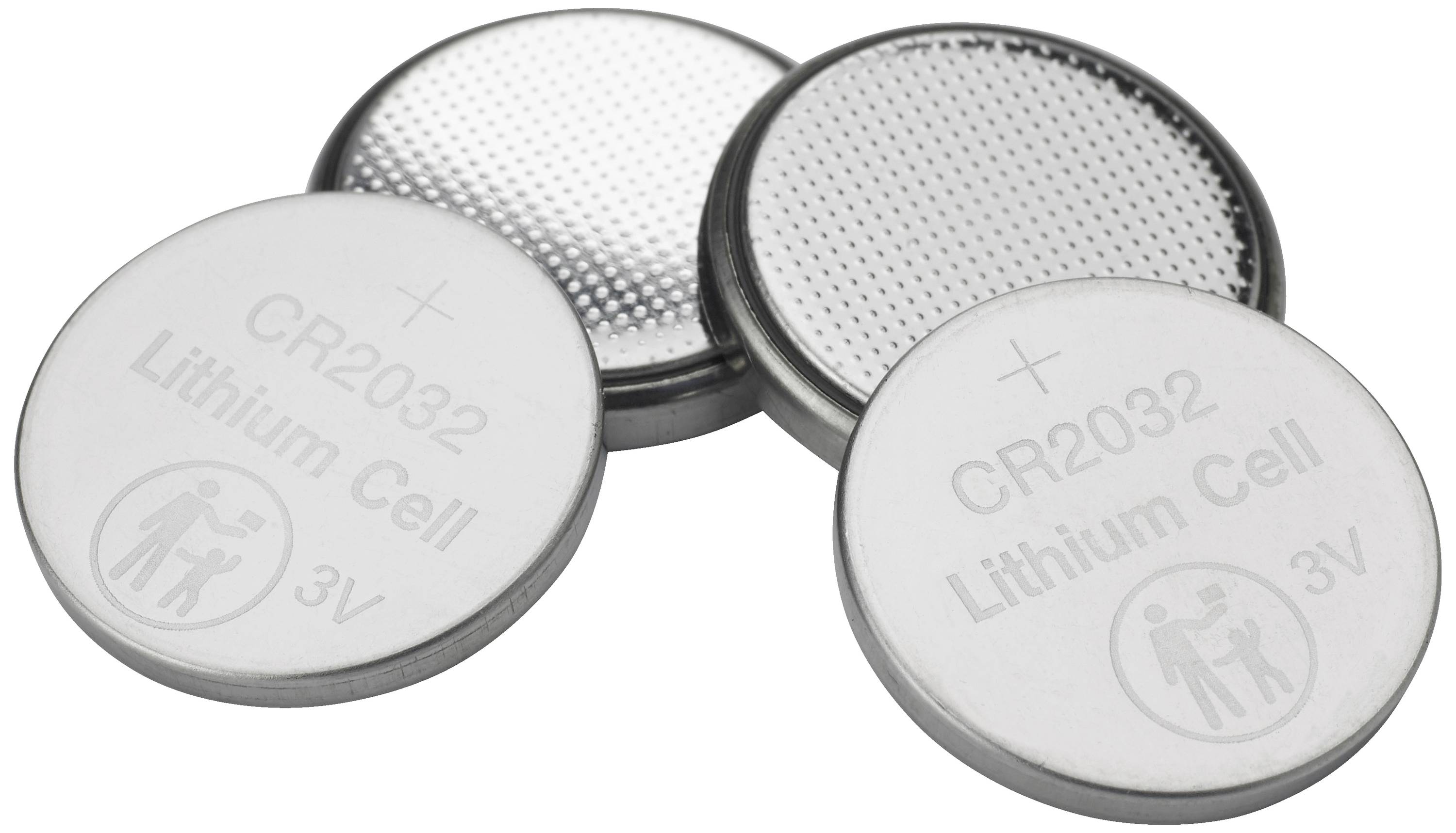 Verbatim Knopfzelle CR 2032 3 V 4 St. Lithium LITHIUM BATTERY CR2032 3V 4 PACK
