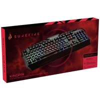 Verbatim SureFire KingPin RGB Gaming Multimedia Keyboard QWERTY Italian Kabelgebunden Gaming-Tastatur Italienisch, QWERTY Schwarz Verbatim SureFire KingPin RGB Gaming Multimedia Keyboard QWERTY Italian Kabelgebunden Gaming-Tastatur Italienisch, QWERTY Schwarz