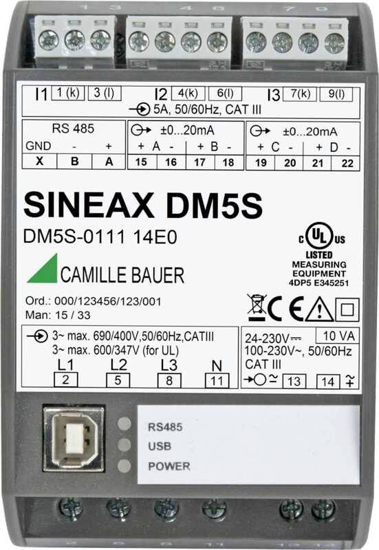 Camille Bauer SINEAX DM5S-0111 14E0 Universalmessgerät