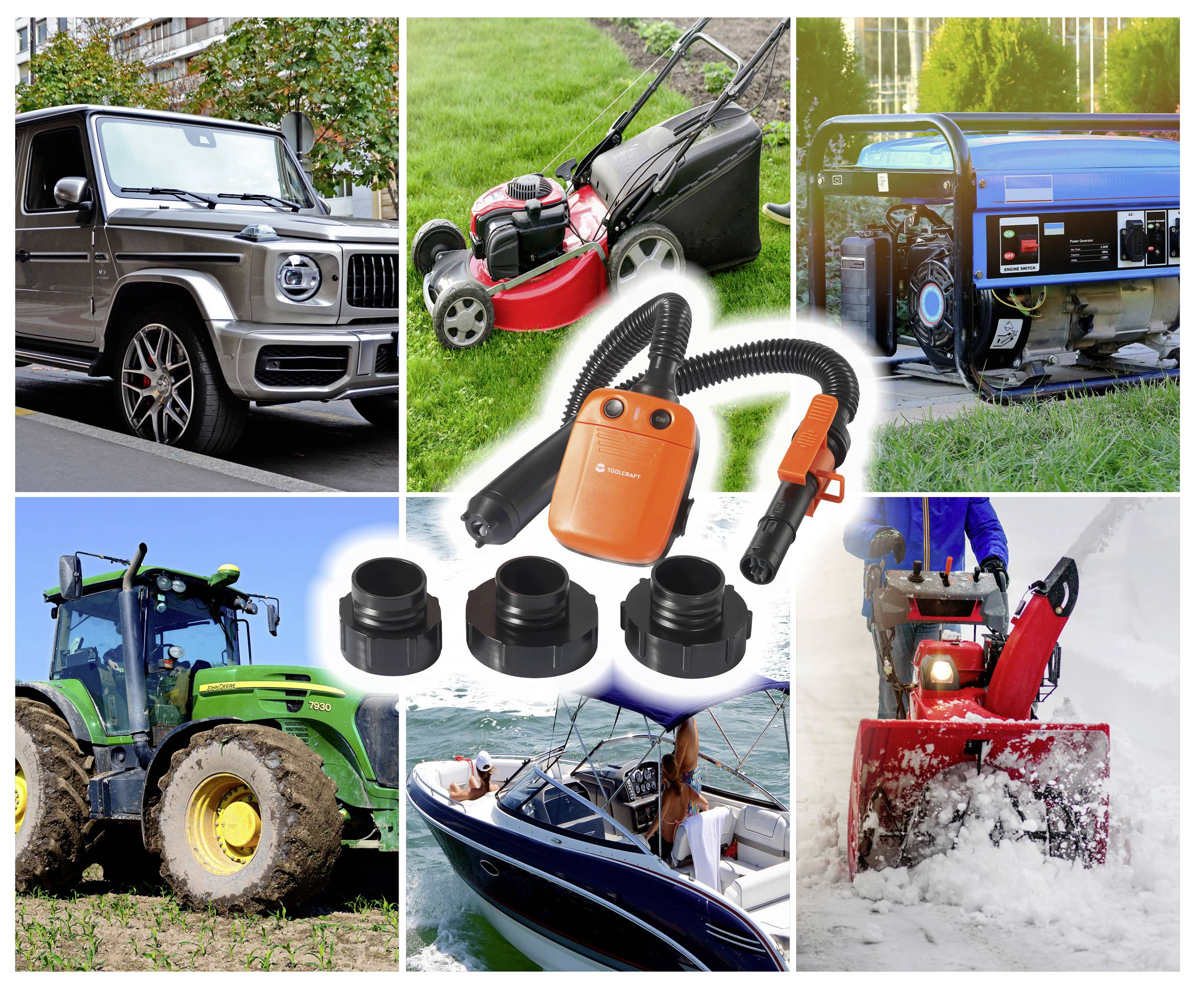 TOOLCRAFT TO-8708859 Elektrische Diesel- und Heizölpumpe 6 V/DC 9.1 l/min