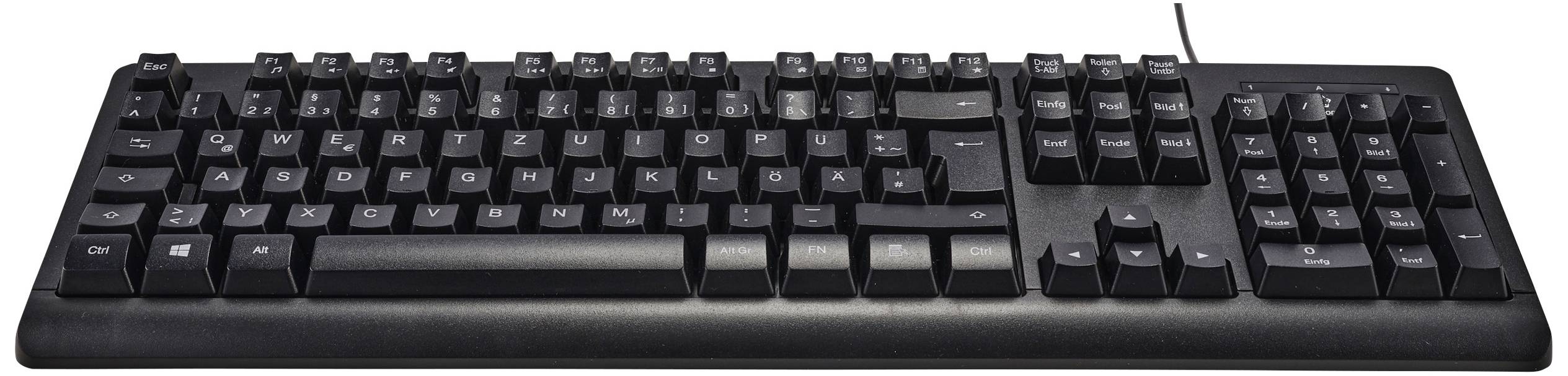 Renkforce RF-5805912 USB Tastatur Deutsch, QWERTZ Schwarz