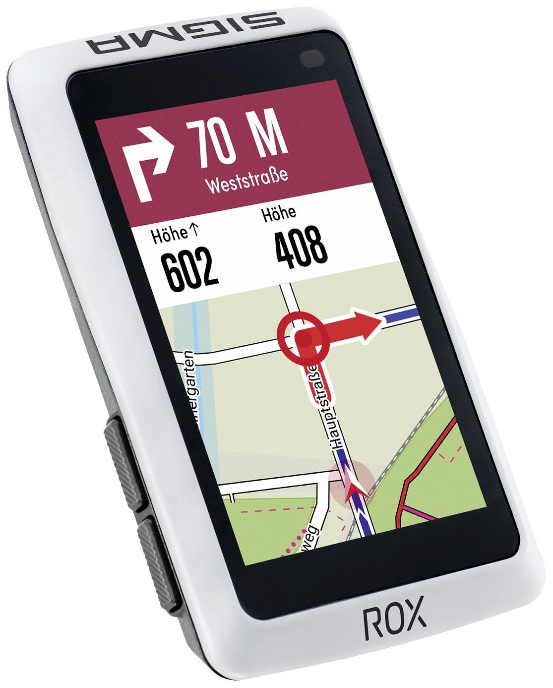 Sigma ROX 12.1 EVO Sensor Set - White Fahrrad-Navi Fahrrad Europa Bluetooth®, GPS, GLONASS