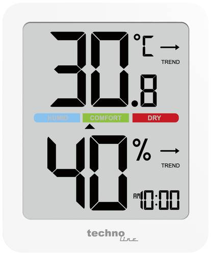 Techno Line Thermo-/Hygrometer Weiß