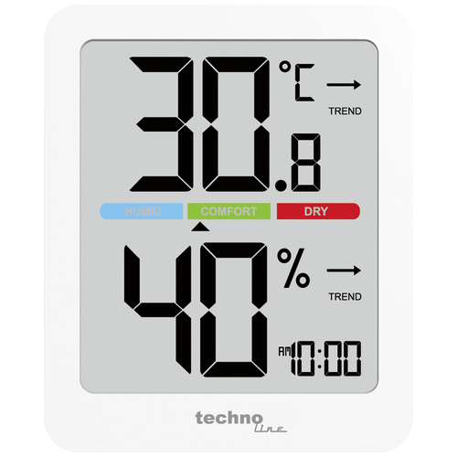 Techno Line Thermo-/Hygrometer Weiß