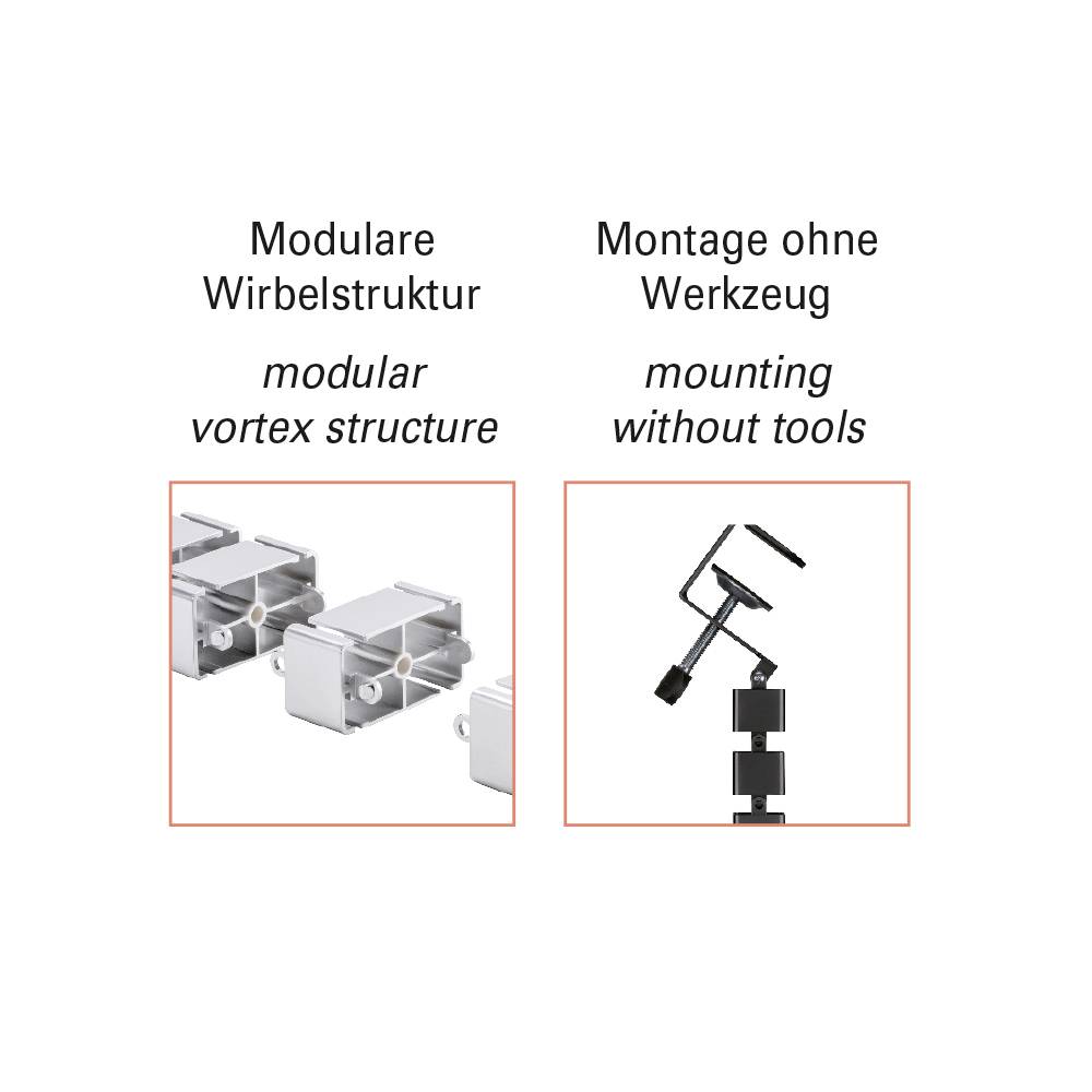 My Wall HZ43L Kabelbündelhalter Schwarz 1St.