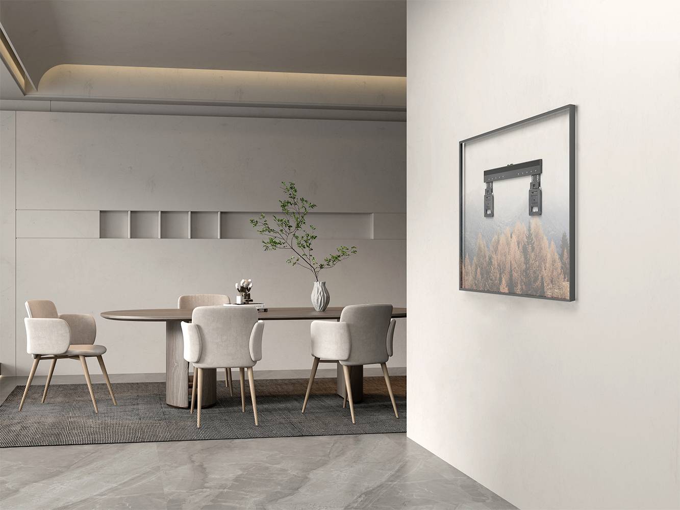 My Wall HE7-1L TV-Wandhalterung Integrierte Wasserwaage 94,0 cm (37") - 203,2 cm (80") Starr