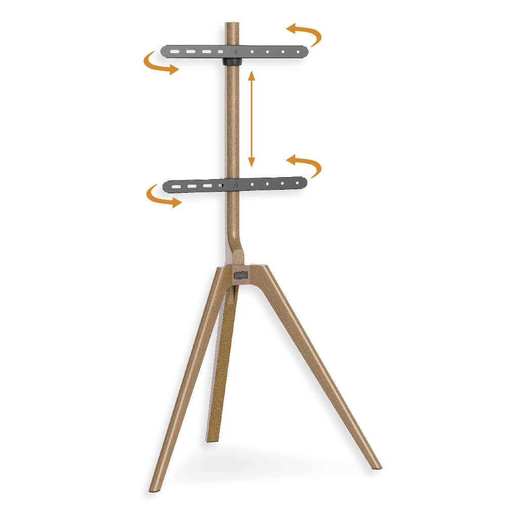 My Wall HT23L TV-Standfuß Höhenverstellbar, Ausziehbar 114,3cm (45") - 165,1cm (65") Stand, Ausziehbar, Höhenverstellbar, Drehbar