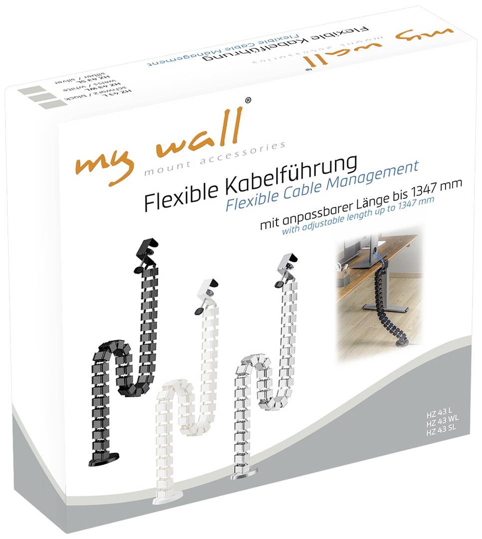 My Wall HZ43WL Kabelbündelhalter Weiß 1St.