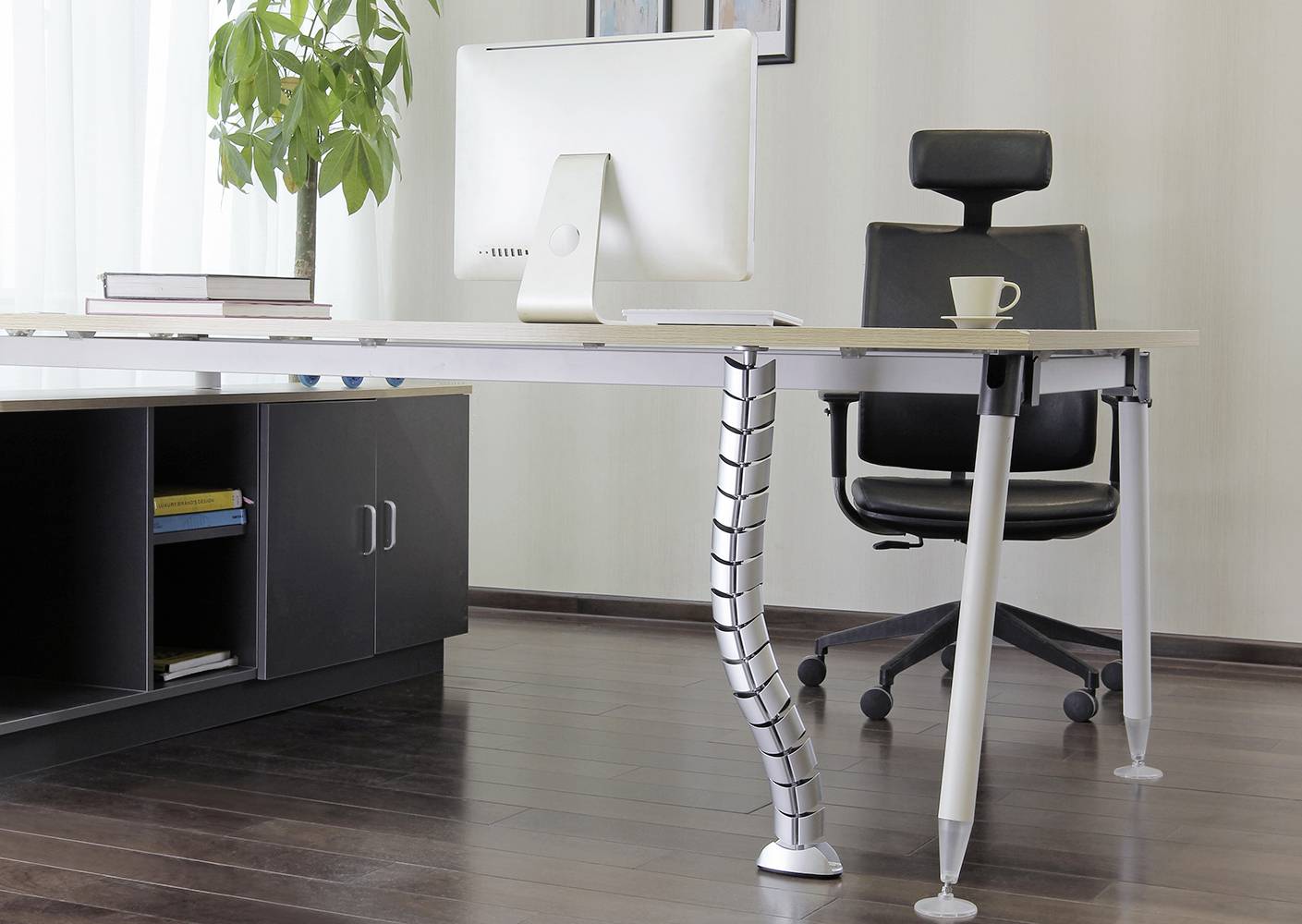 My Wall HZ44SL Kabelbündelhalter Silber 1St.