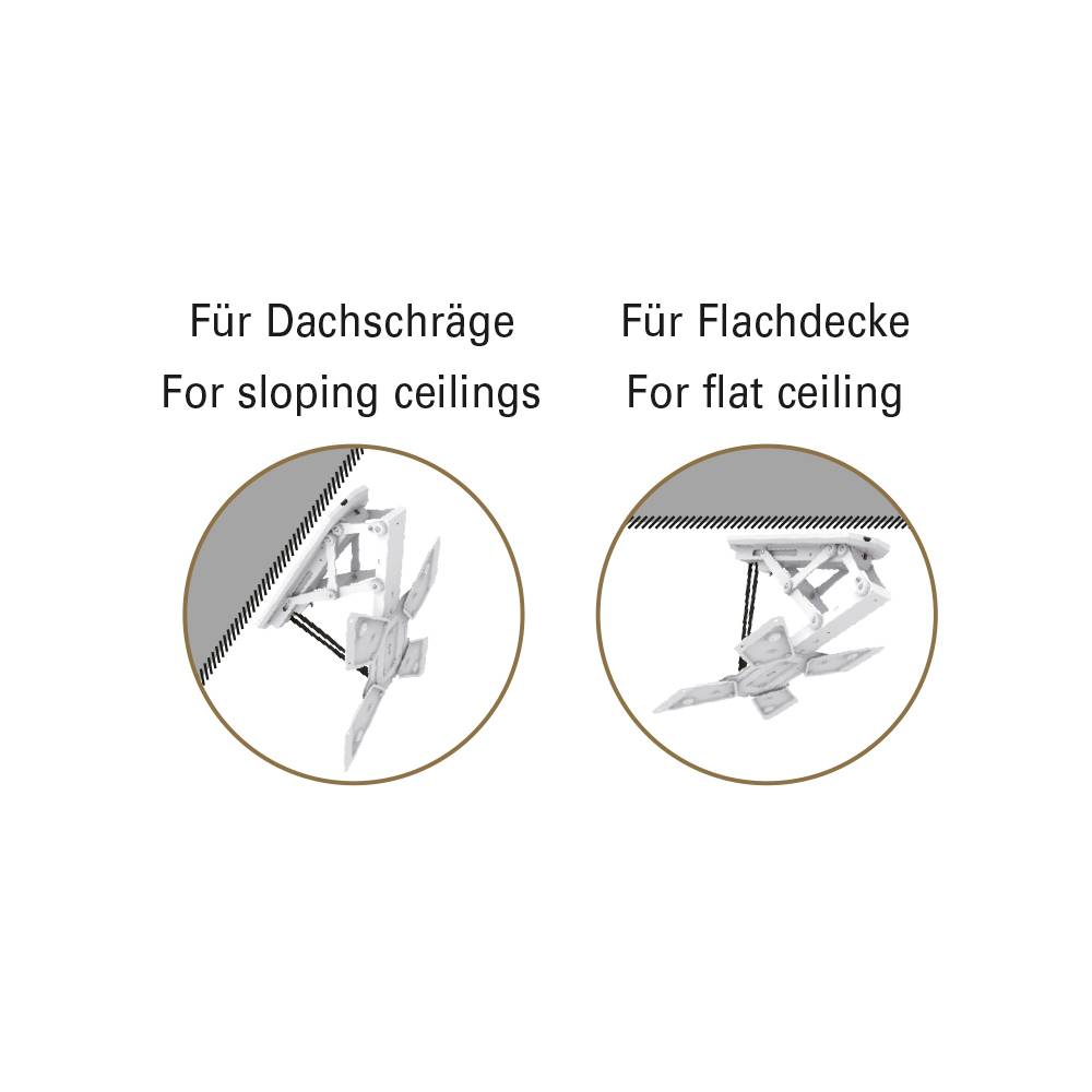 My Wall HL43MWL TV-Deckenhalterung 58,4 cm (23") - 139,7 cm (55") App-Steuerung, Deckenhalter, elektrisch motorisiert, Motorisiert, Neigbar