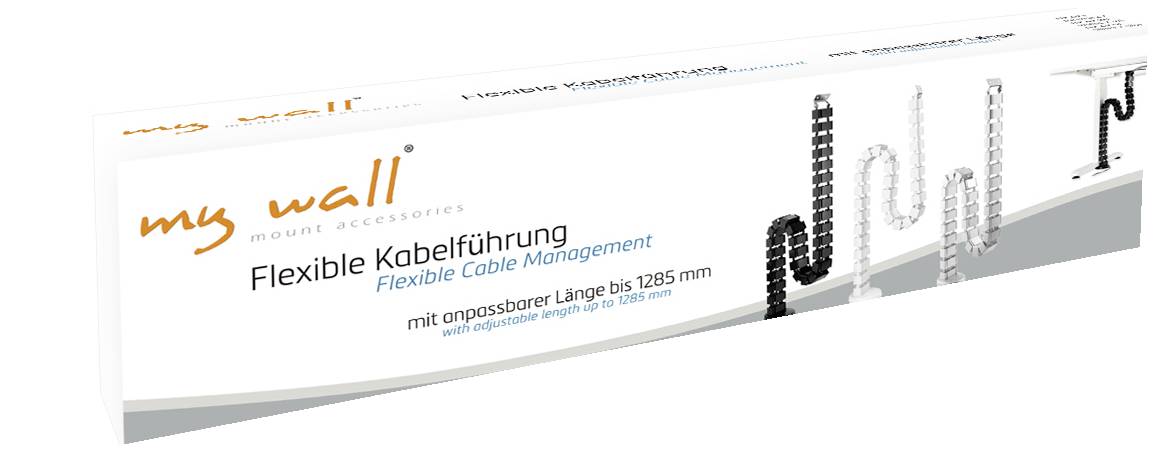 My Wall HZ42L Kabelbündelhalter Schwarz 1St.