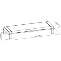 My Wall HT42L Monitor-Erhöhung Höhen-Bereich: 90mm (max) Schwarz, Silber My Wall HT42L Monitor-Erhöhung Höhen-Bereich: 90mm (max) Schwarz, Silber