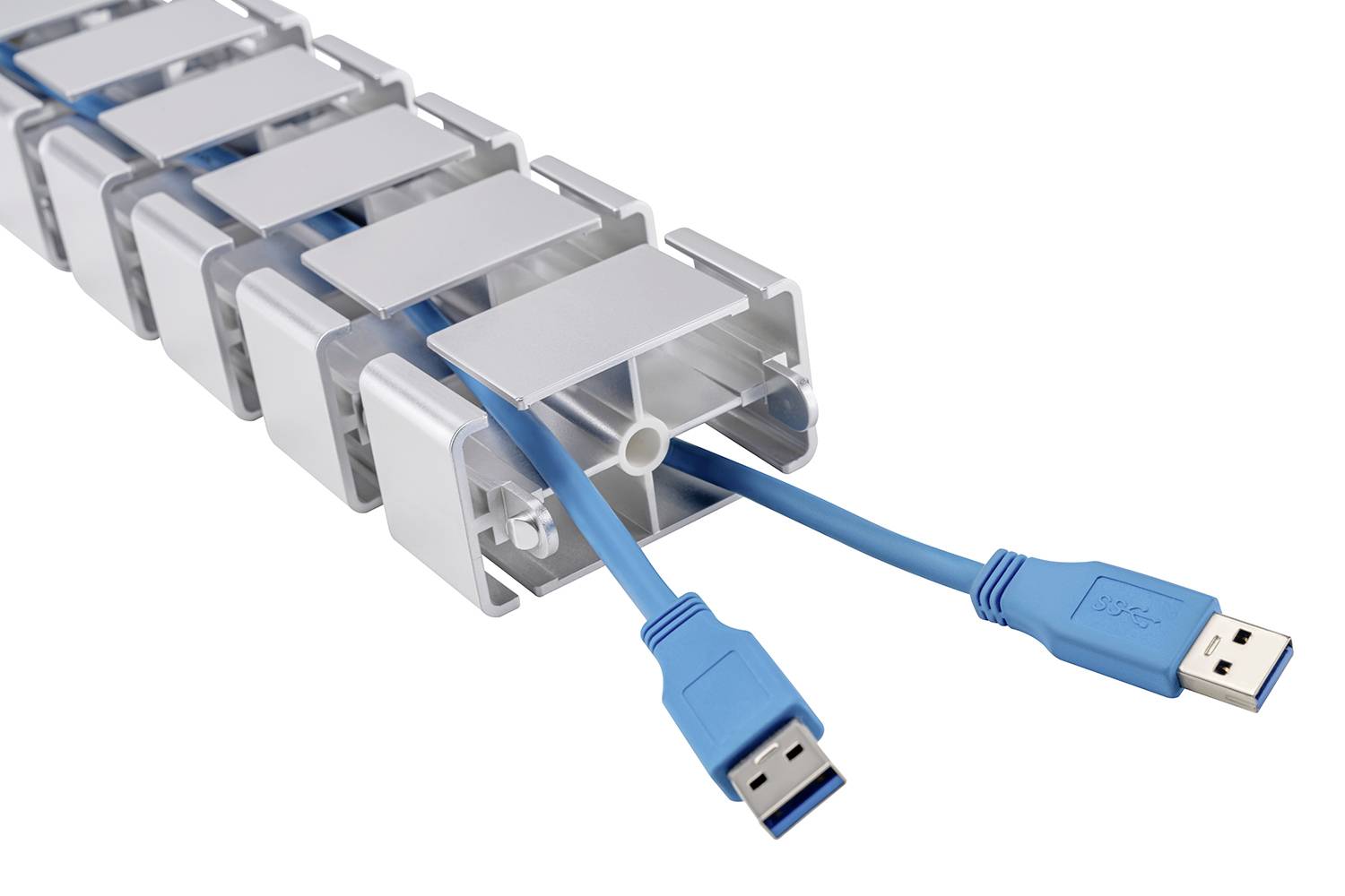 My Wall HZ43SL Kabelbündelhalter Silber 1St.