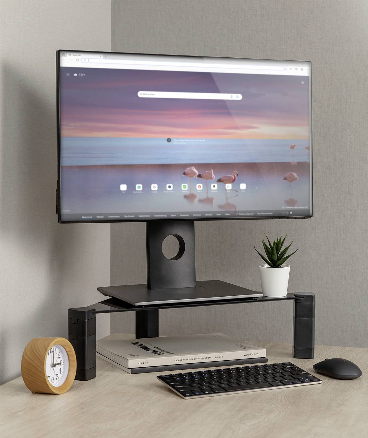 My Wall HT40L Monitor-Erhöhung Höhen-Bereich: 34 bis 124mm Schwarz