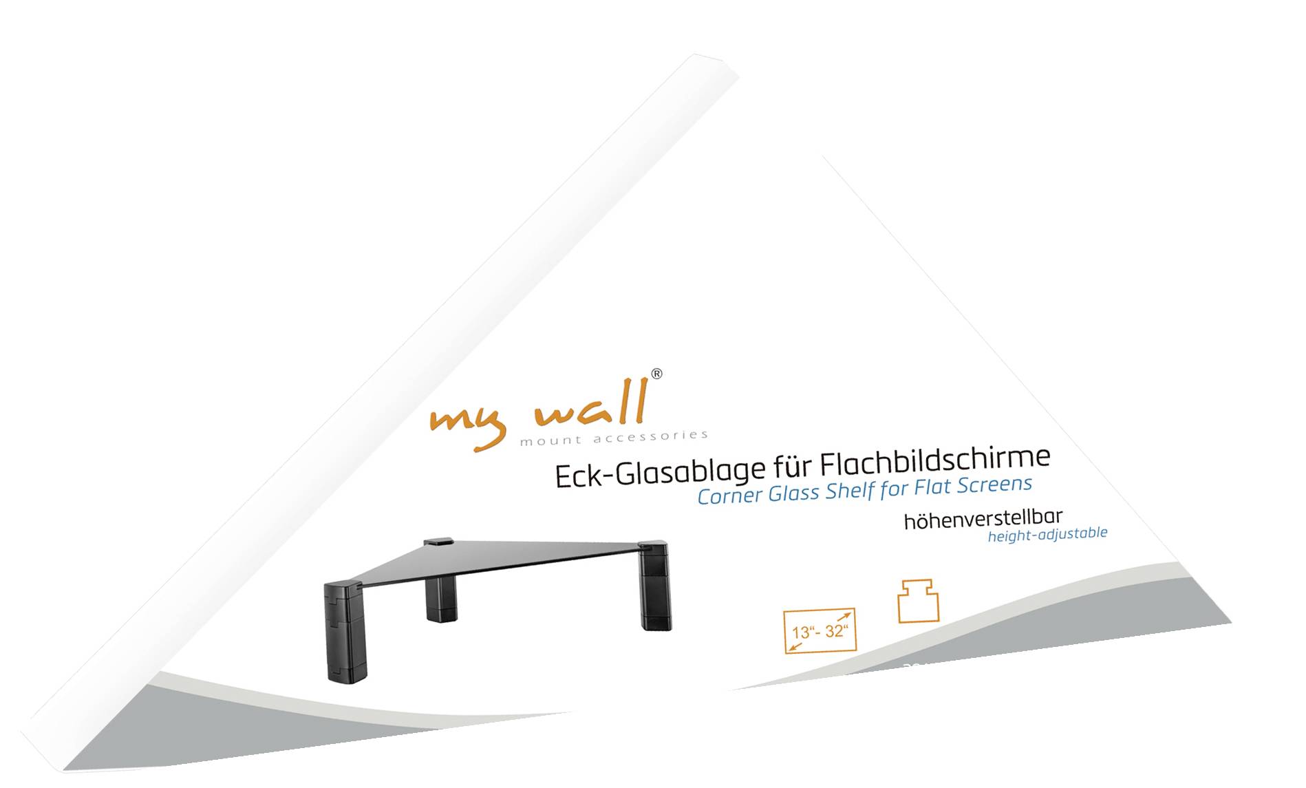 My Wall HT40L Monitor-Erhöhung Höhen-Bereich: 34 bis 124mm Schwarz