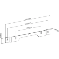 My Wall HS26L Soundbar-Halterung Starr Wandabstand (max.): 14 mm Schwarz 1 St. My Wall HS26L Soundbar-Halterung Starr Wandabstand (max.): 14 mm Schwarz 1 St.