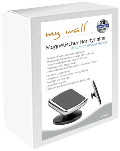 My Wall HT9-2L Armaturenbrett, Klebepad Handy-Kfz-Halterung Magnetbefestigung