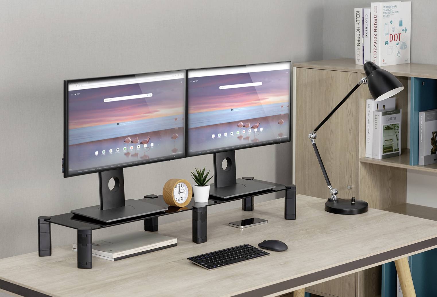 My Wall HT41L Monitor-Erhöhung Höhen-Bereich: 34 bis 124mm Schwarz