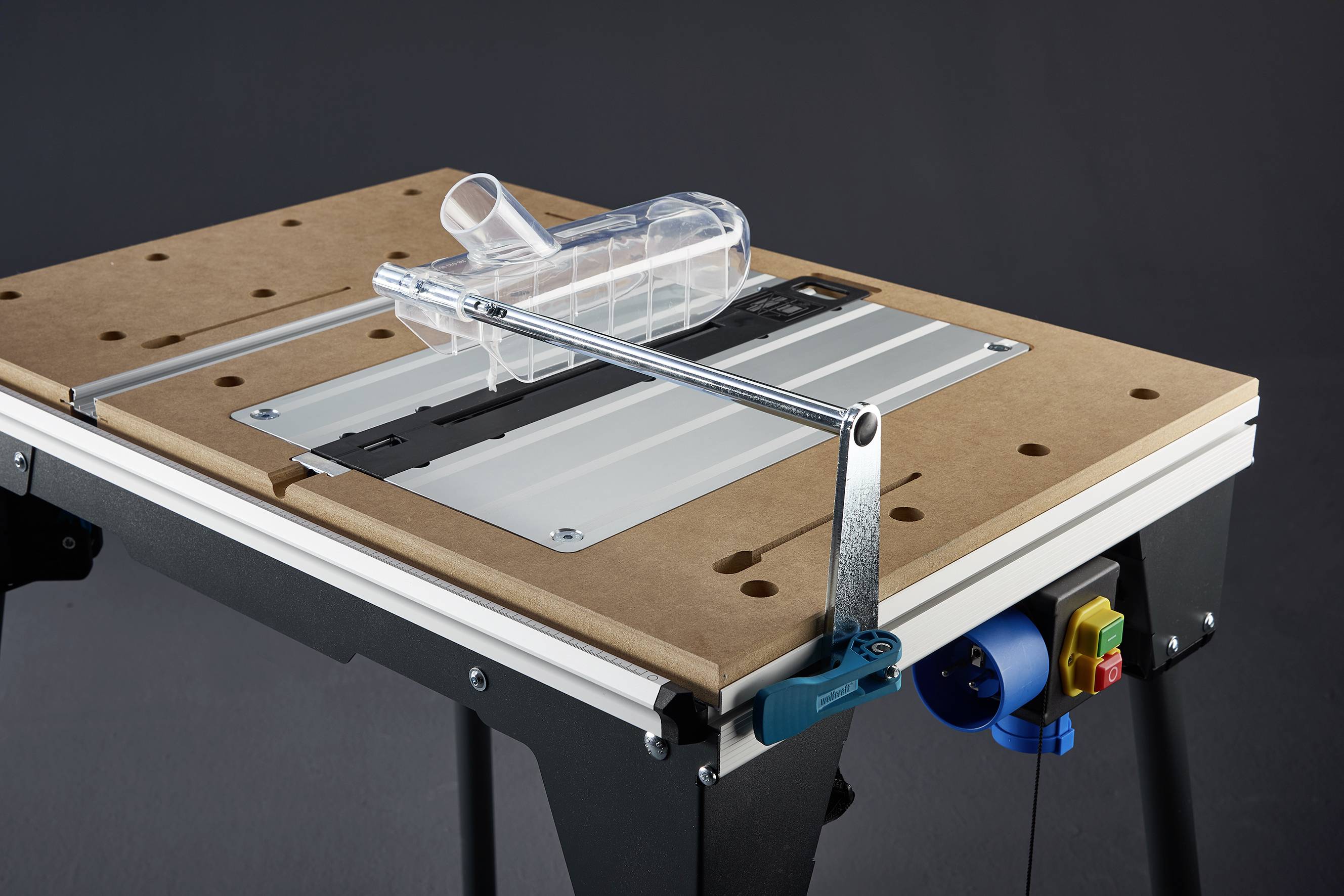 Wolfcraft 6907000 1 MASTER cut 2200 Maschinentisch 17kg Schwarz, Silber