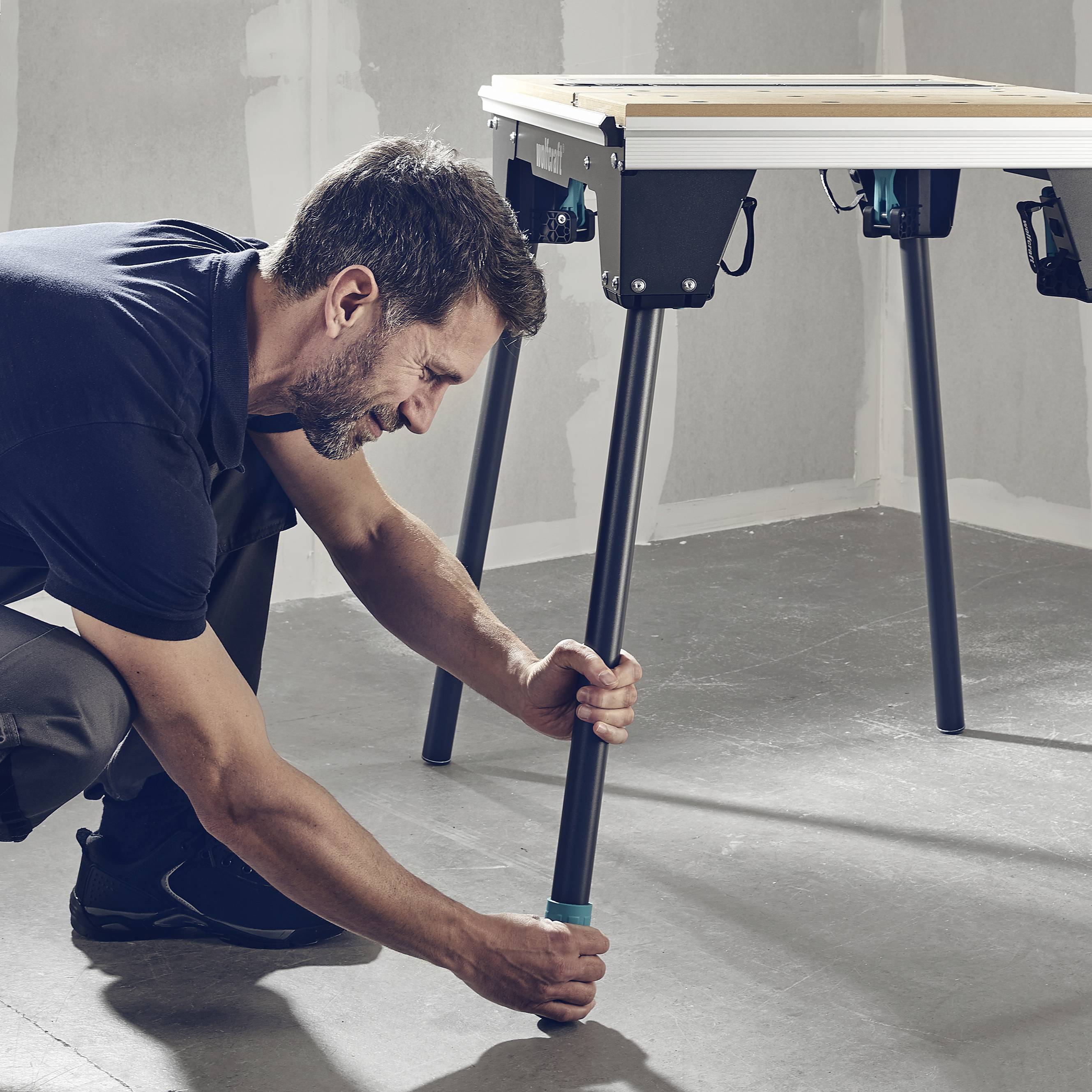 Wolfcraft 6907000 1 MASTER cut 2200 Maschinentisch 17kg Schwarz, Silber